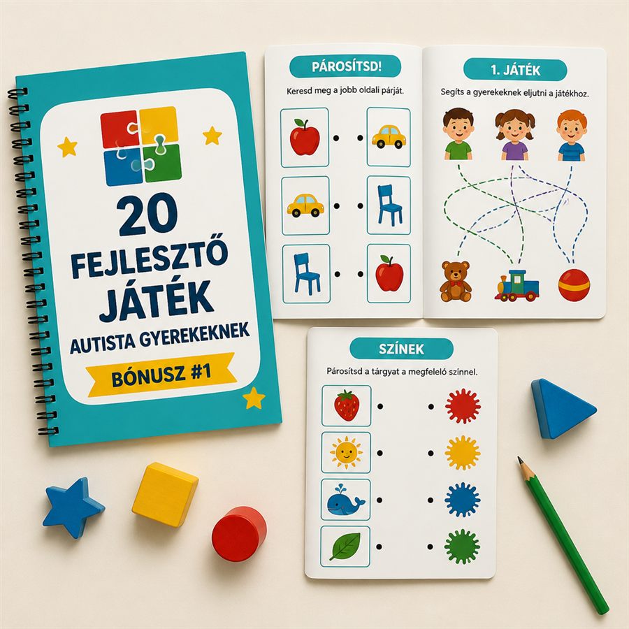 1. bónusz — 20 fejlesztő játék autista gyerekeknek