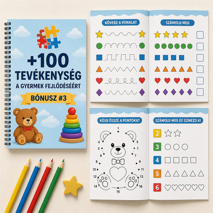 3. bónusz — Több mint 100 tevékenység a gyermek fejlődéséért