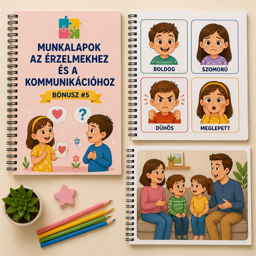 5. bónusz — Munkalapok az érzelmekhez és a kommunikációhoz